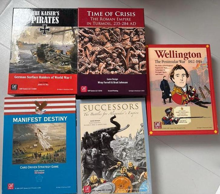 GMT Bordspellen / Wargames - DIV, Hobby en Vrije tijd, Gezelschapsspellen | Bordspellen, Zo goed als nieuw, Een of twee spelers