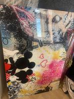 Mickey & Minnie Mouse Schilderij Parijs - Uniek Kunstwerk, Antiek en Kunst, Kunst | Litho's en Zeefdrukken, Ophalen of Verzenden