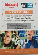 50% Walibi Korting, Tickets en Kaartjes, Drie personen of meer, Kortingsbon, Overige typen