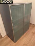 Kast met melkglas deuren, 25 tot 50 cm, Gebruikt, Ophalen