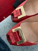 Emporio Armani Pumps Leer - Maat 41, Kleding | Dames, Schoenen, Ophalen of Verzenden, Zo goed als nieuw, Rood, Pumps