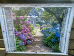 Tuinposter xl doorkjjk / venster €20,-, Tuin en Terras, Ophalen
