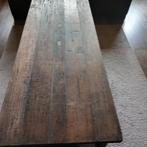 Landelijke houten salontafel aura hoffz robuust sober, Huis en Inrichting, 50 tot 100 cm, Minder dan 50 cm, Rechthoekig, Zo goed als nieuw