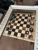 Schaakbord natuursteen, Ophalen, Gebruikt, Hout