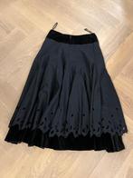 lange rok van designer Frank Govers, Frank Govers, Zwart, Zo goed als nieuw, Onder de knie