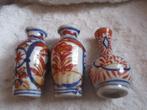 3 kleine imari vaasjes, Ophalen of Verzenden