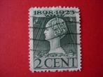 NL 1923 25-jarig jubileum Koningin Wilhelmina (2ct), Postzegels en Munten, Verzenden, T/m 1940, Gestempeld