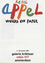 Karel Appel Cobra 2 x pagina advertentie affiche jaren 70-80, Verzenden