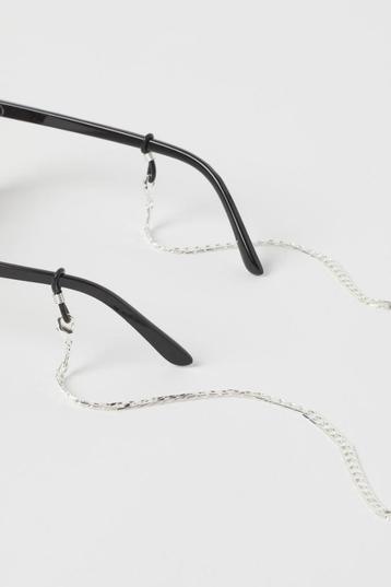 H&M zonnebrilkoord brilkord brilketting zilver neck chain beschikbaar voor biedingen