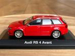 Audi RS4 B7 Avant Misano rood 1:43 dealer editie Minichamps, Hobby en Vrije tijd, Modelauto's | 1:43, Ophalen of Verzenden, Nieuw