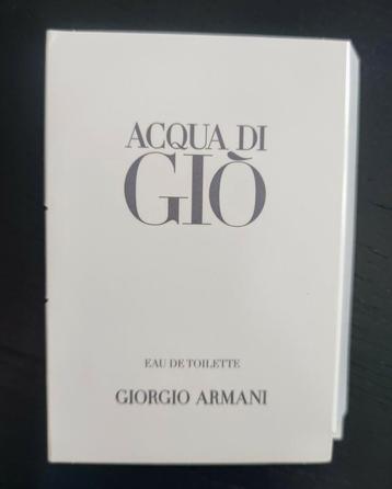 ACQUA DI GIO edt sample proefje NIEUW parfum heren testertje