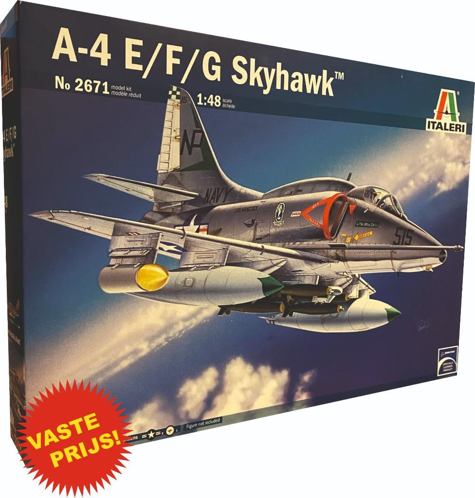 A-4 E/F/G Skyhawk (Italeri 2671) 1/48, Italeri, Nieuw, Ophalen of Verzenden, Groter dan 1:72
