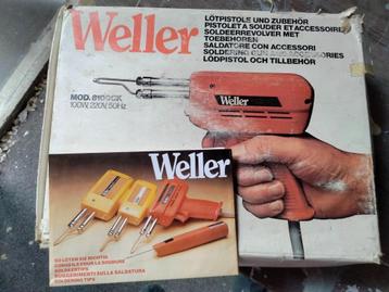 Soldeerrevolver, vintage, merk Weller. beschikbaar voor biedingen