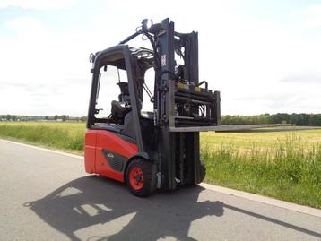 Linde e14-02 mast 3 delig freelif side shift vorkverstelling beschikbaar voor biedingen