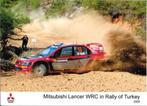 6 persfoto's Mitsubishi Lancer WRC, 2005, Ophalen of Verzenden, Nieuw, Mitsubishi