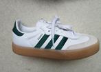 ADIDAS SAMBA schoenen sneakers wit groen leer 7,5 = 39, Adidas, Wit, Ophalen of Verzenden, Sneakers of Gympen