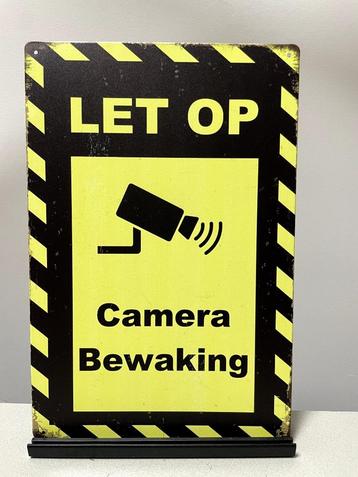 LET OP Camera bewaking tekstbord (Old Look) beschikbaar voor biedingen