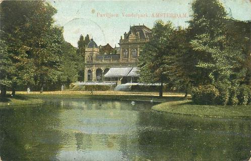 (304-066-035) Amsterdam Paviljoen Vondelpark, Verzamelen, Ansichtkaarten | Nederland, Noord-Holland, Voor 1920, Verzenden