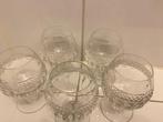 5 Kristallen Cognac Glazen Villeroy & Boch, Antiek en Kunst, Antiek | Glas en Kristal, Ophalen of Verzenden