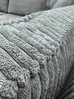 ZGAN Kapenga Ribstof Hoekbank - Grijs - 277 x 230, Ophalen, 250 tot 300 cm, -, -