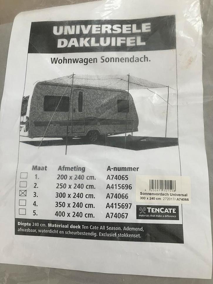 Caravan of camper luifel, Caravans en Kamperen, Kampeeraccessoires, Nieuw, Ophalen