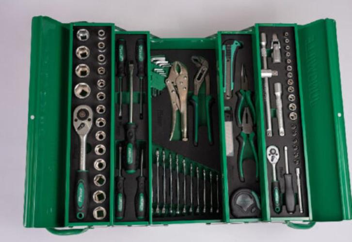 Jungwille gereedschapskist 86 delig, Doe-het-zelf en Verbouw, Gereedschapskisten, Nieuw, Gevuld, Ophalen