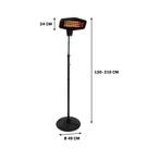 Terrasverwarmer staand - Nieuw - 3 stuks, Elektrisch, Waterbestendig, Vloer, Nieuw
