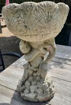 Tuinbeeld Engel met Bloempot, Ophalen, Gebruikt, Beton, Engelenbeeld