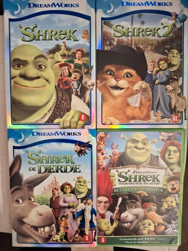 Shrek DVD Boxset - 4 Films + Extra!, Cd's en Dvd's, Dvd's | Kinderen en Jeugd, Zo goed als nieuw, Film, Komedie, Boxset, Alle leeftijden
