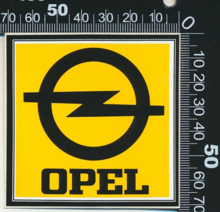 Sticker: Opel (3), Verzamelen, Stickers, Zo goed als nieuw, Auto of Motor, Ophalen of Verzenden