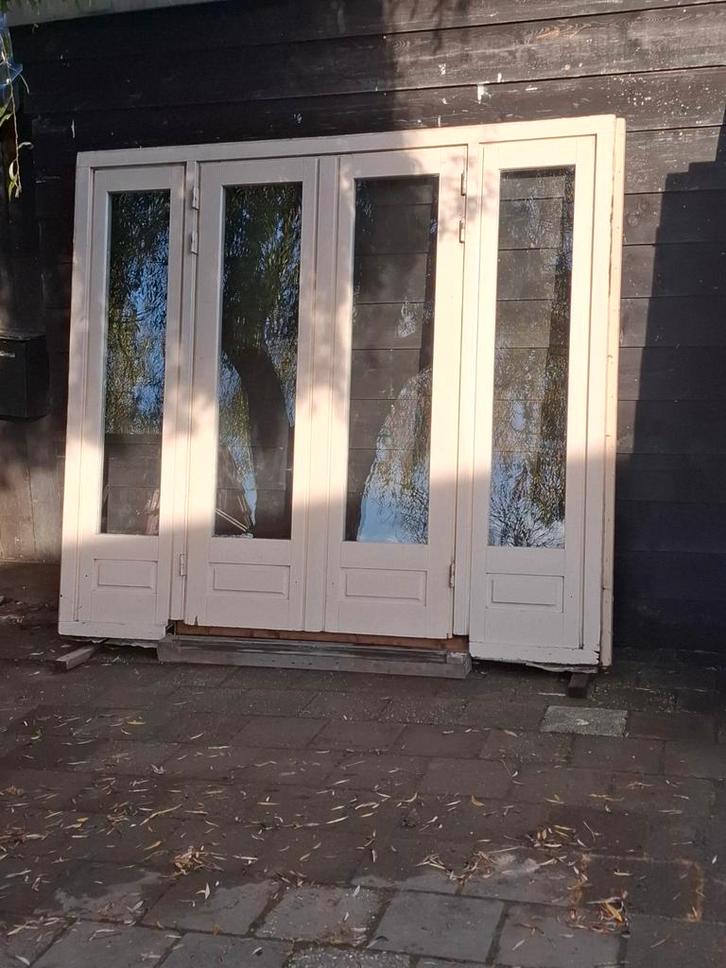 Openslaande deuren. Tuindeuren. Terras deuren. Pui, Doe-het-zelf en Verbouw, Kozijnen en Schuifpuien, Zo goed als nieuw, Deurkozijn