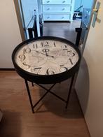 Decoratieve Tafelklok met Wereldkaart Design, Huis en Inrichting, Woonaccessoires | Klokken, Ophalen, Zo goed als nieuw, Analoog