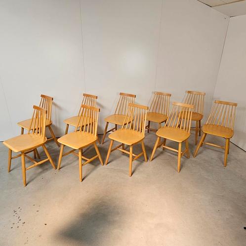 Vintage Ikea Stockholm stoelen, 10 stuks, Huis en Inrichting, Stoelen, Gebruikt, Vijf, Zes of meer stoelen, Wit, Ophalen
