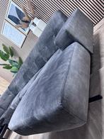 ZGAN MONTEL Traffic U-Bank / Hoekbank - Antraciet - 350cm, Huis en Inrichting, Banken | Bankstellen, Ophalen, Montel Velvet velours design u-bank hoekbank traffic modern