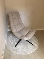 Draaifauteuil zgan, geïmpregneerd, op zwarte voet., Huis en Inrichting, Ophalen, Zo goed als nieuw, Metaal, 50 tot 75 cm