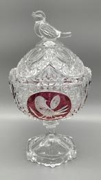 Hofbauer 'Red Bird' kristallen bonbonnière, Ophalen