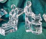 2 kristallen beeldjes, Antiek en Kunst, Antiek | Glas en Kristal, Ophalen of Verzenden
