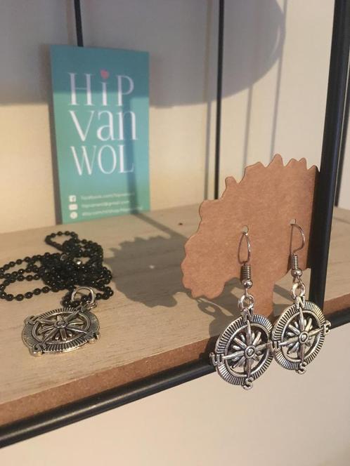 Kompassen, Sieraden, Tassen en Uiterlijk, Oorbellen, Nieuw, Hangers, Overige materialen, Zilver, Ophalen of Verzenden