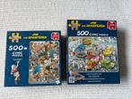 2x Jan van Haasteren Puzzel 500 stukjes, Ophalen of Verzenden, 500 t/m 1500 stukjes, Zo goed als nieuw, Legpuzzel