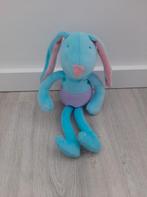 Knuffel Jumbo konijn blauw roze K4846, Kinderen en Baby's, Speelgoed | Knuffels en Pluche, Konijn, Ophalen of Verzenden, Zo goed als nieuw