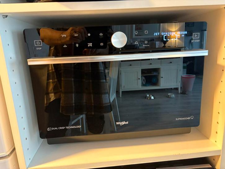 Nieuwe Whirlpool Supreme Chef combimagnetron, Witgoed en Apparatuur, Magnetrons, Nieuw, Vrijstaand, Combimagnetron, Crisp, Draaiplateau