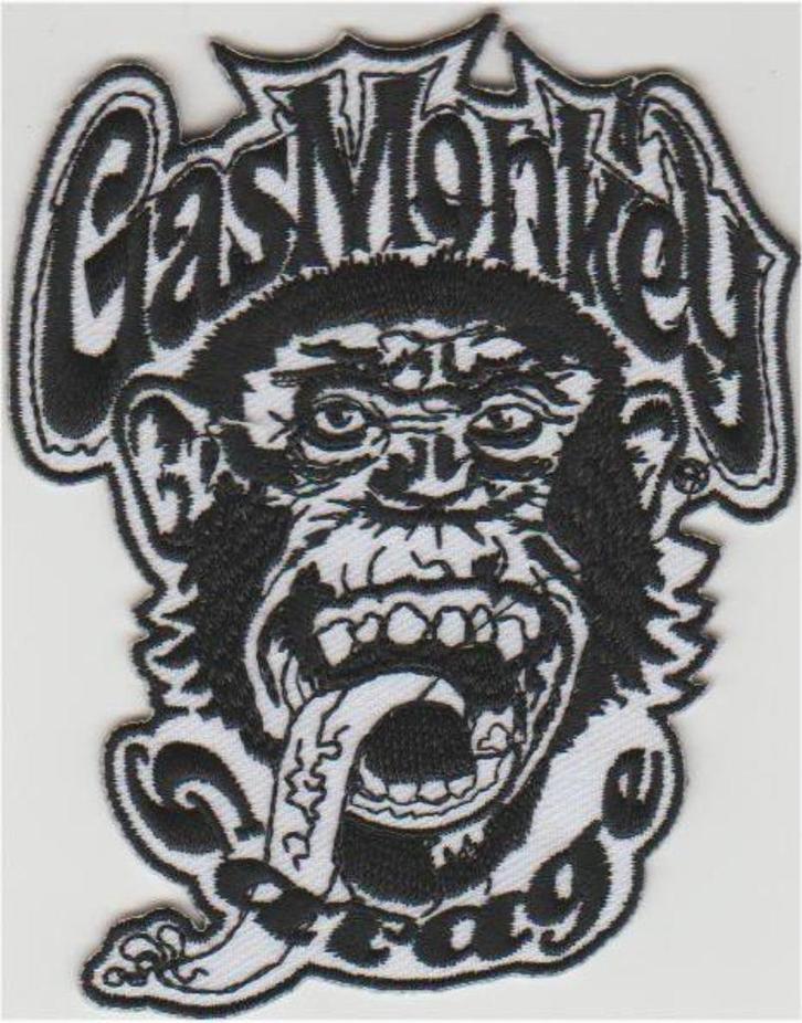Gas Monkey Garage stoffen opstrijk patch embleem, Verzamelen, Stickers, Nieuw, Bedrijf of Vereniging, Ophalen of Verzenden
