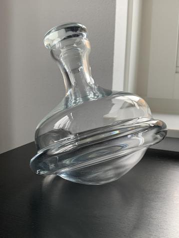 Handgemaakte Roly Poly Krosno whisky karaf IN NIEUWSTAAT beschikbaar voor biedingen