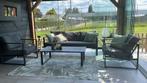 Tuinset/ loungeset Jysk Vonge 5-persoons zwart, Tuin en Terras, Ophalen, Zo goed als nieuw, Aluminium, Stoel
