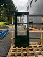 7 hardhouten buitendeur dubbel glas, Ophalen, 80 tot 100 cm, 200 tot 215 cm, Glas