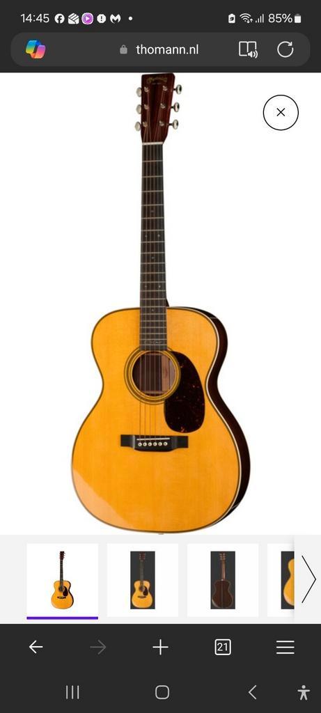 Gezocht in Sittard, martin 00028 ec, Muziek en Instrumenten, Snaarinstrumenten | Gitaren | Akoestisch, Zo goed als nieuw, Western- of Steelstringgitaar