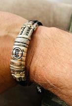 BUDDHA TO BUDDHA Edwin Limited Leather - Silver, Sieraden, Tassen en Uiterlijk, Armbanden, Ophalen of Verzenden, Zo goed als nieuw