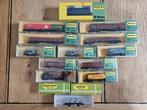 Oude Minitrix trein verzameling locomotief wagons N-spoor, Gelijkstroom, Trix, Ophalen of Verzenden, Gebruikt