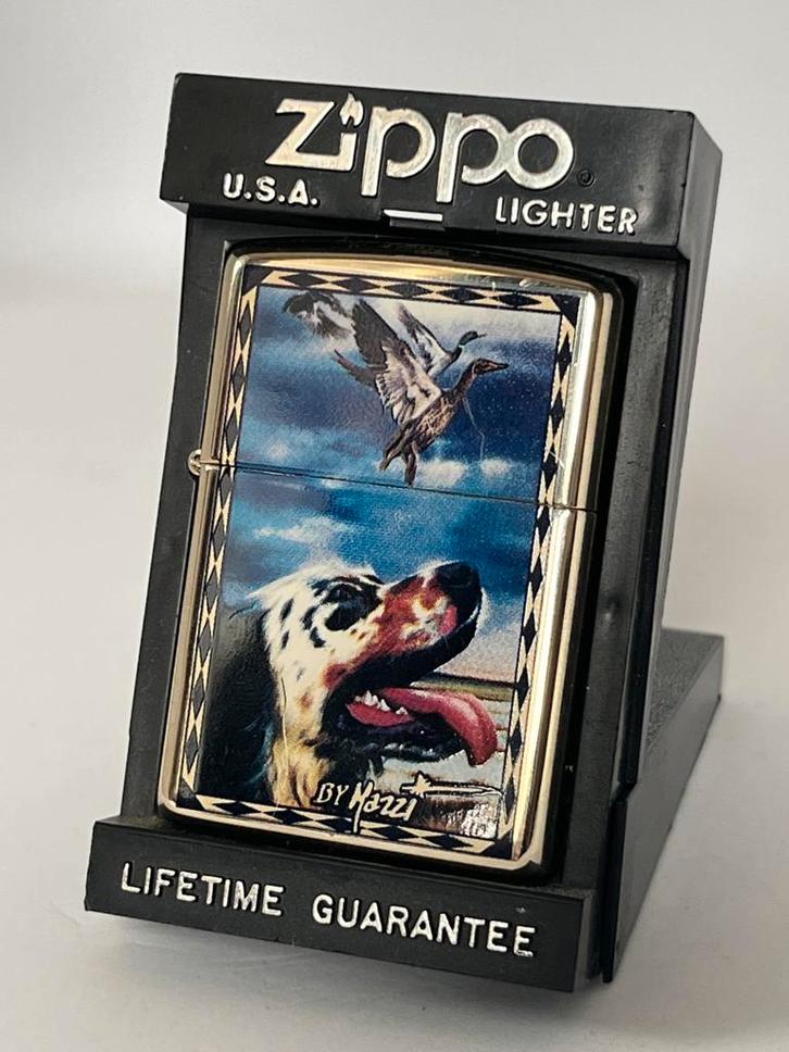 Zippo Marsh Landing - Claudio Mazzi 2006, Verzamelen, Rookartikelen, Aanstekers en Luciferdoosjes, Zo goed als nieuw, Aansteker