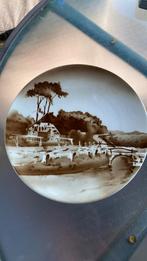 Vintage decoratieve borden met landschap, Antiek en Kunst, Ophalen of Verzenden